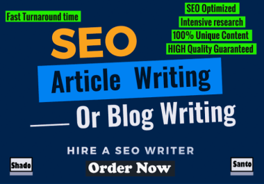 I will write a seo optimized and a manual written article of 1500 words