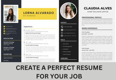 I will rewrite,  and improve your resume with a professional format