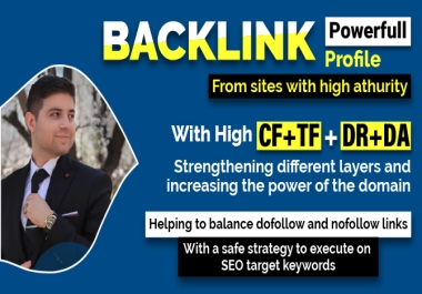 Buy 250 backlinks profile DA+80