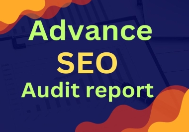 I will give you a professional full SEO audit reports.