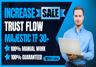 I will Increase Trust Flow TF 30 plus Citation Flow CF 20 plus using in seo Backlinks