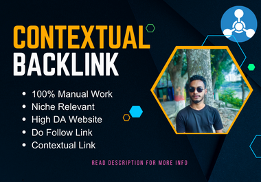 I will do high quality contextual backlinks with white hat link building