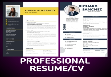 I will professionally write resume/CV and cover letter