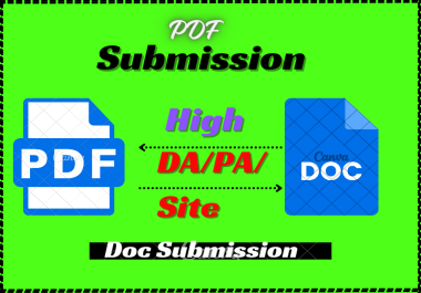 PDF submission to high authority sites with dofollow backlinks services