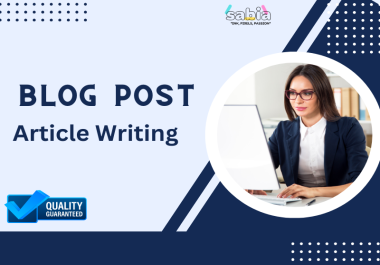 I will write your compelling SEO blog posts and articles.