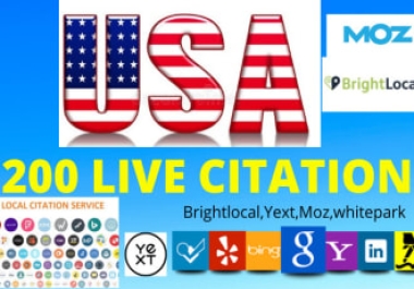 I will create top 250 USA Local Citations and directory submission For Local SEO,  Website SEO
