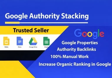 I will build Google Stacking Authority Backlinks for Local SEO Rankings