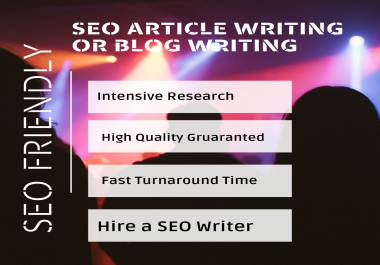 I will Write SEO friendly 1000 words Unique Article on Your Niche
