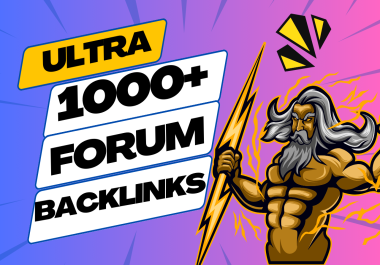 1000 high quality forum posting backlinks for your website to rank faster