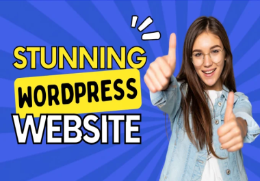 I will make Responsive and SEO friendly wordpress web...