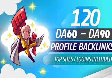 I will create 120 social media profile backlinks,  HQ link building for SEO ranking