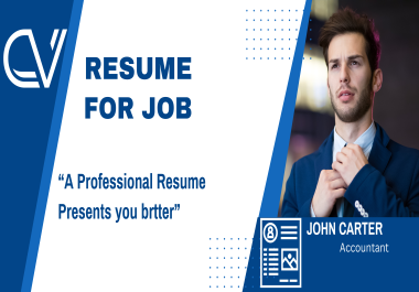 I will write and improve Resume with professional Format