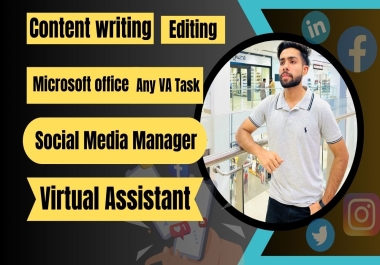 i will be your personal and administrative virtual assistant