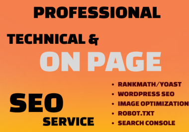 I Will Do WORDPRESS On Page SEO and Technical SEO service 8-10 pages