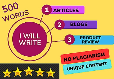 You Will Get High-Quality,  Unique Content,  Articles,  and Blog Posts