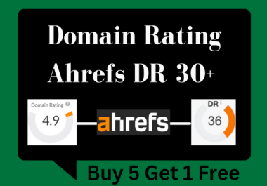 I will increase Domain Rating ahrefs to DR 30+ guaranteed