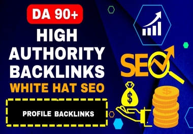 Manual Create High Quality 100 Profile Backlinks Da90+ White Hat SEO Backlinks for Google Ranking