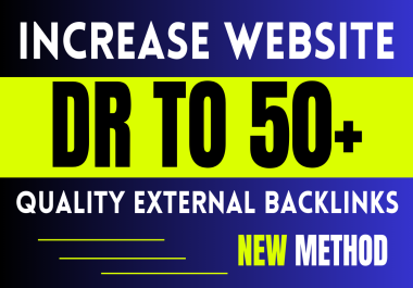 Increase Ahrefs DR 50+ Guaranteed to your Website with SEO Backlink