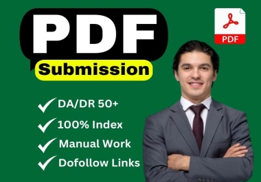 I will manually do 100 PDF submission to the top 100 doc-sharing sites