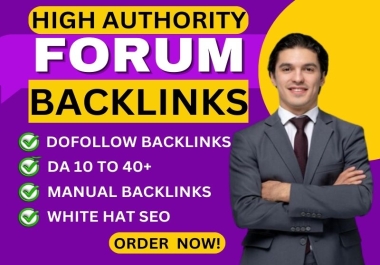 I will manually provide 70 High quality forum posting dofollow Backlinks