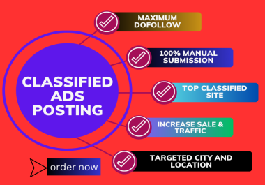 I will do 50 classified post your ads on top ad posting site