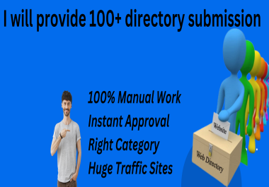 I will provide 100+ directory submission