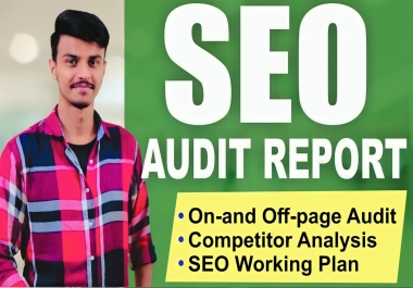 I will provide detail website seo audit report