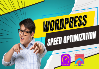 I will increase WordPress speed optimization for GTmetrix and Google pagespeed insights