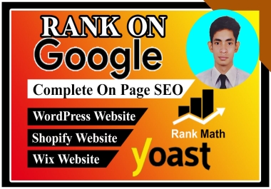 I Will Complete On Page And Technical Seo For Your Website Ranking