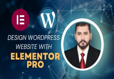 I will design wordpress elementor website or landing page with elementor pro