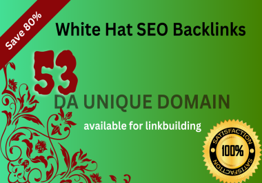 Get high DA backlinks from our unique website for instant ranking of your site