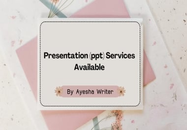 I will design stunning powerpoint presentation