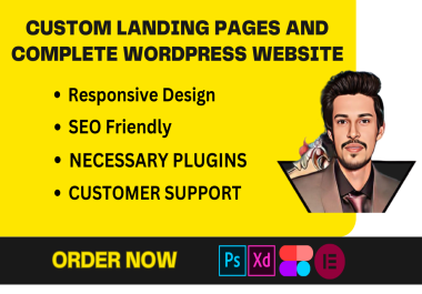 Custom Landing pages and Complete WordPress Website