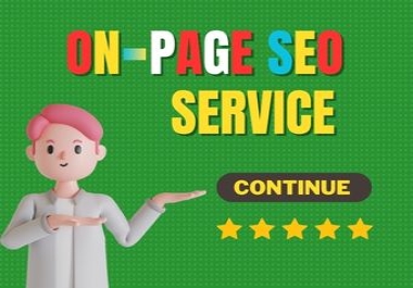 You will get On-page SEO optimization,  on-page SEO,  SEO services on your website