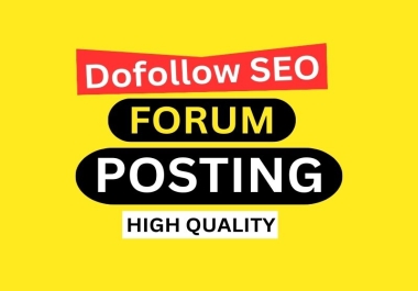 I will manually provide 60 forum posting dofollow Backlinks