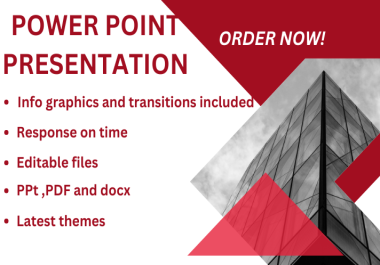 I will make elegant power point slides