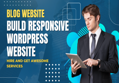 I will build professional wordpress website design or blog