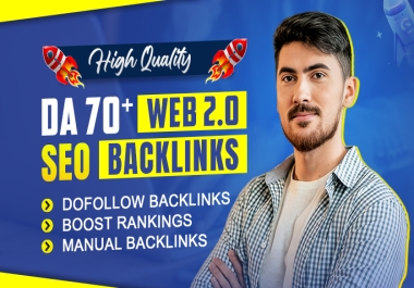 50 Web 2.0 DOFOLLOW backlinks +50 forum backlinks manual links