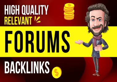 Post 50 quality posts or topics on your forum backlinks