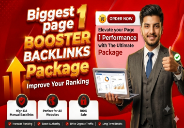 Biggest page 1 Booster Manualy Done Backlinks Package Improve Your Google Rankings