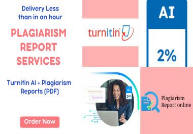 Plagiarism and Similarity Indexed Report Services With Turnitin Tool