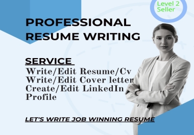 Update resume write edit cv cover letter Optimize LinkedIn profile create