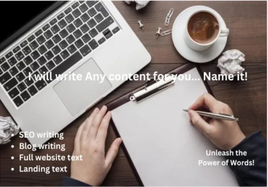 I will weave words into captivating content