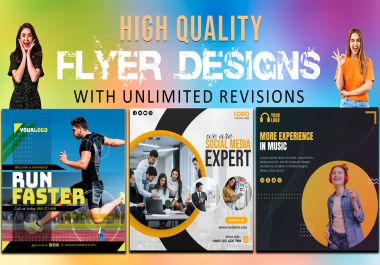 I will design printable or digital flyers,  business,  sports,  events,  dj party flyers