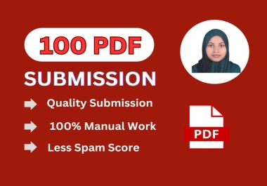 I will submit 100 PDF Submission Backlinks to the most popular document sharing websites