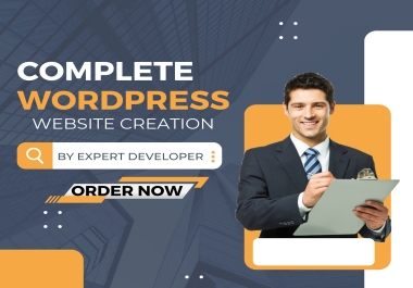 Your Dream WordPress Website Awaits I will design Mobile responsive,  professional Wordpress website