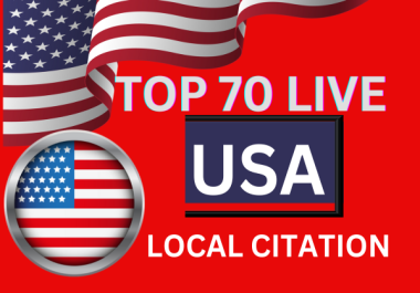 I will best 70 top USA local citations for your local business listing