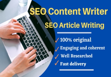 You Will Get Optimized Content Writing On ANY TOPIC