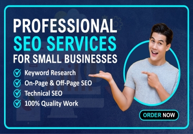 I will provide professional seo services for small businesses