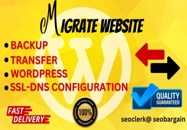 I will Migrate your Wordpress Website to a New Hosting or Domain